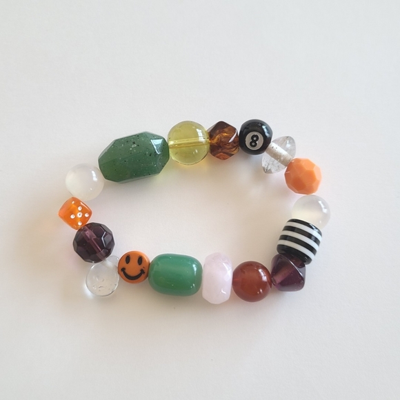 Chunky Beaded Boho Bracelet - Picture 1 of 4